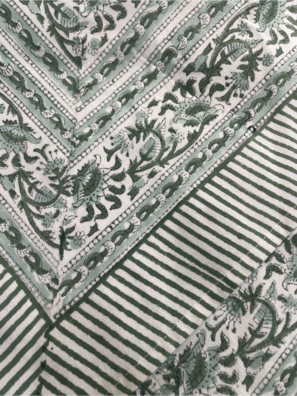 Nirvella Green Floral Table Linen - Timeless Luxury - Picture 2 of 3